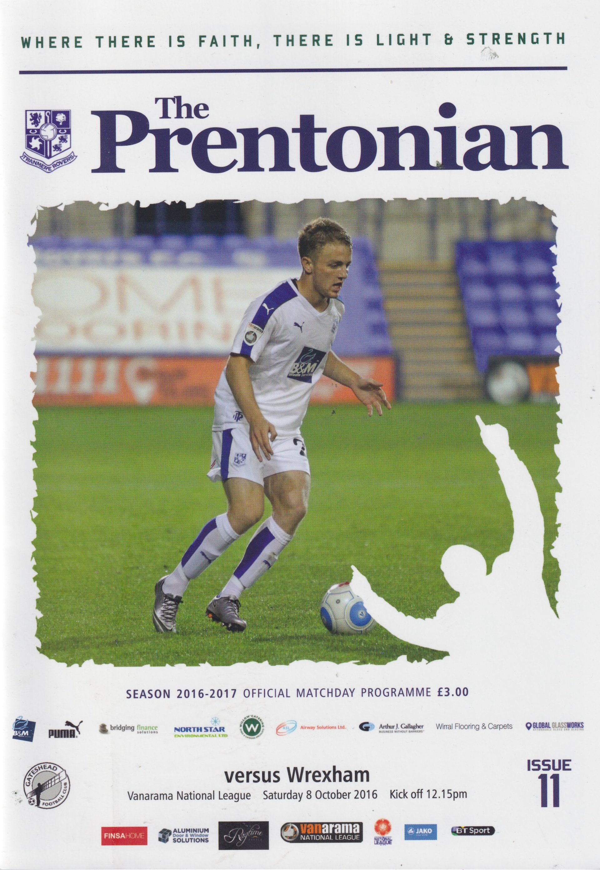 Tranmere Rovers v Wrexham match programme